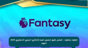خطوة بخطوة.. أفضل طرق تحميل لعبة فانتازي الدوري الإنجليزي 2025 اليوم